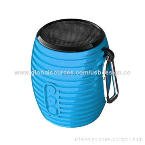 Best Round Bucket Bluetooth Speaker for Promotional Gifts, Built-in Anti-noise Microphone